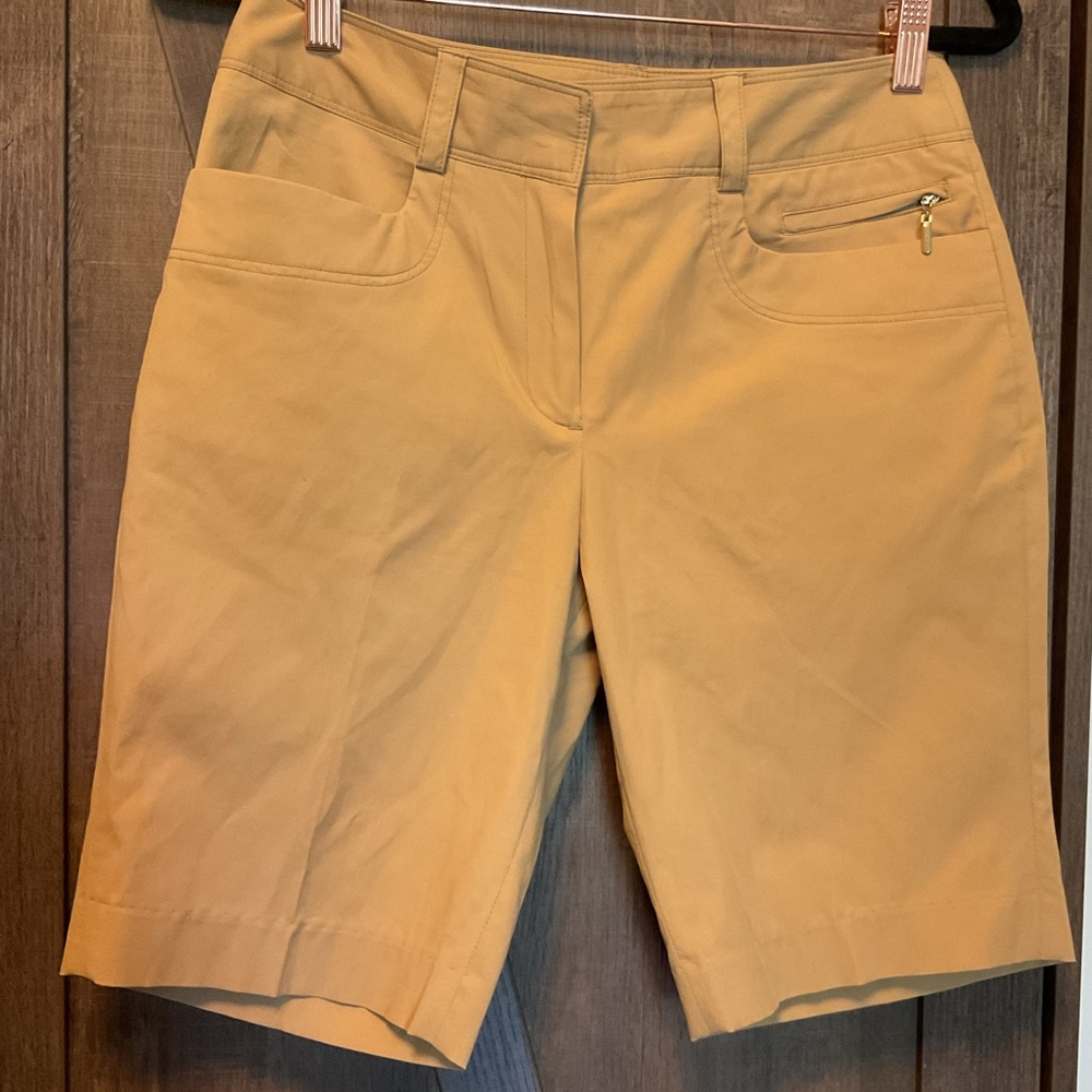 Sport Haley Tan Women's Bermuda Walking/Golf Shorts.